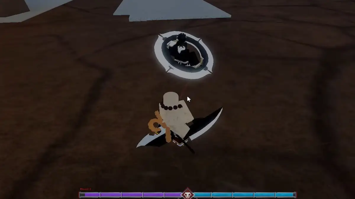 A player fighting with the Bankai NPC in Type Soul
