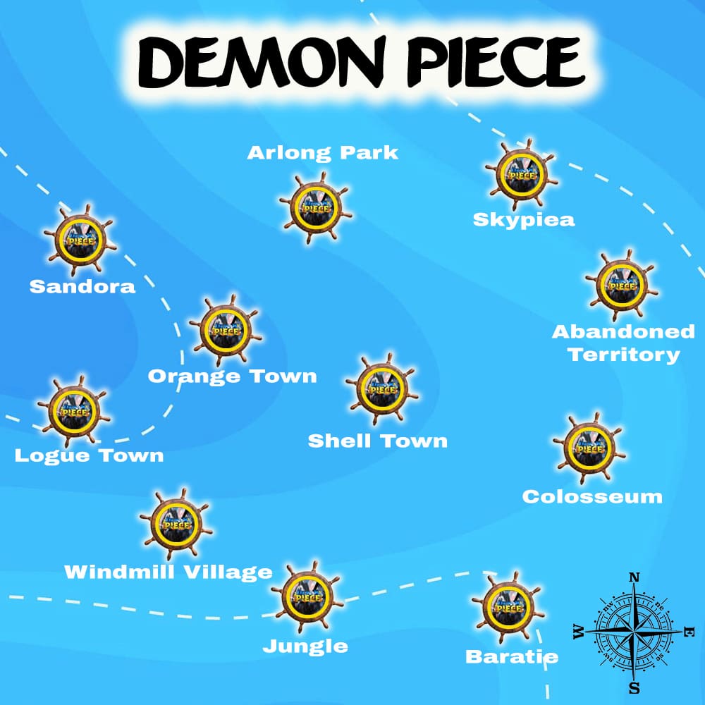 Demon Piece Map - All Islands, Quests, & Level Requirements - Pro Game