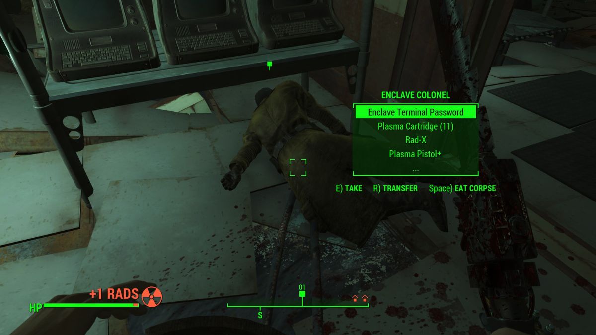 The colonel of the Enclave killed by a player.