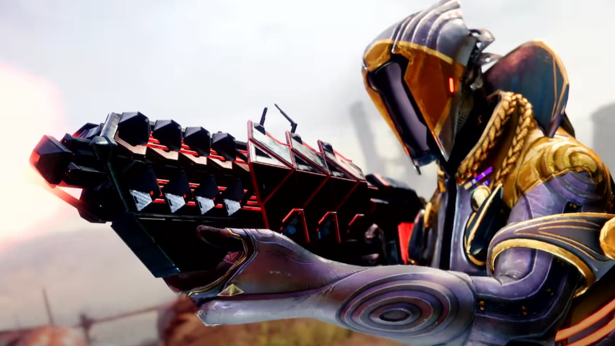 An image of a Guardian holding a gun in Destiny 2