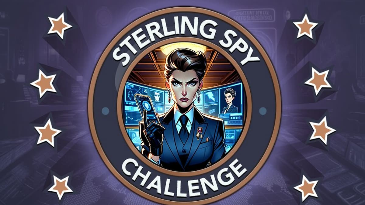 An image of serious looking spy in BitLife