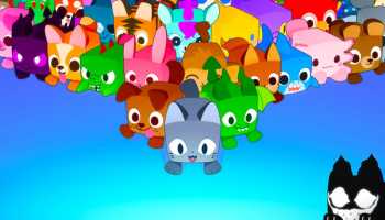 A group of pets in Pet Simulator 99