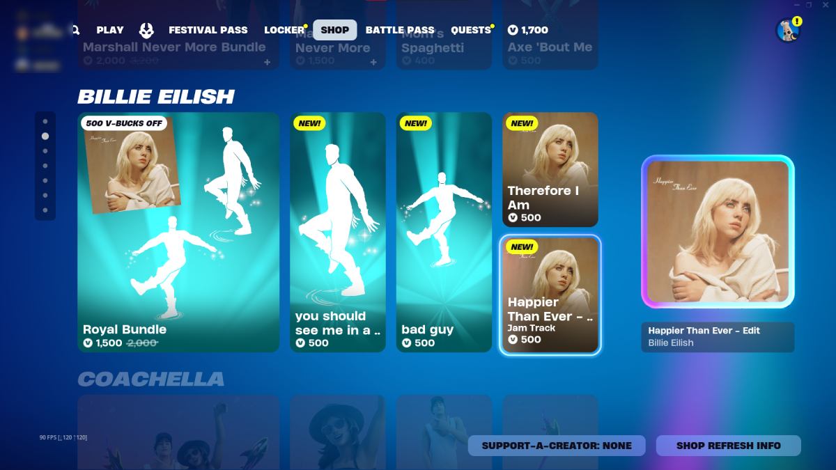 How to get Billie Eilish skins in Fortnite