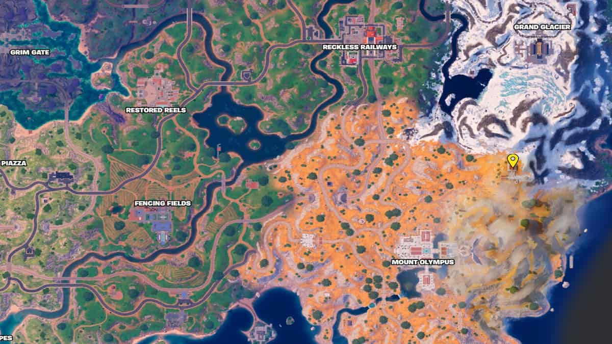 The Summit Temple Location in Fortnite