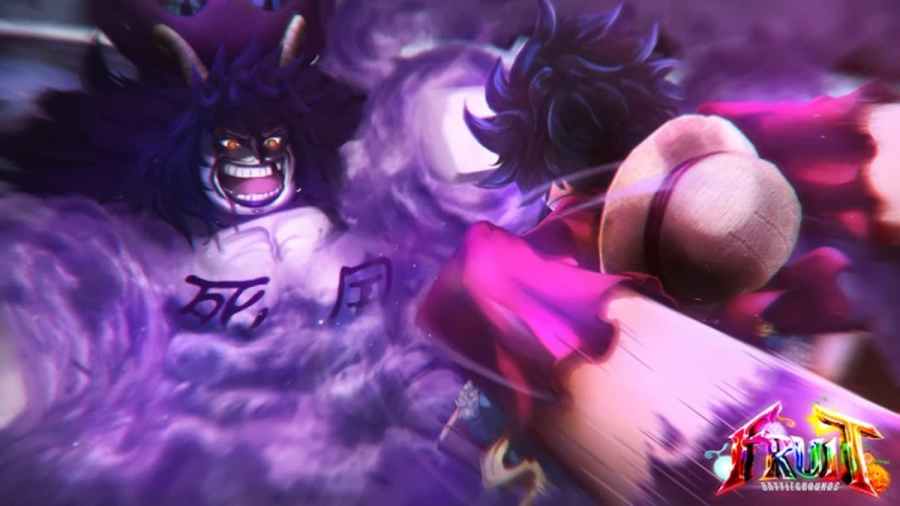 Luffy using Bazoka in Fruits Battlegrounds