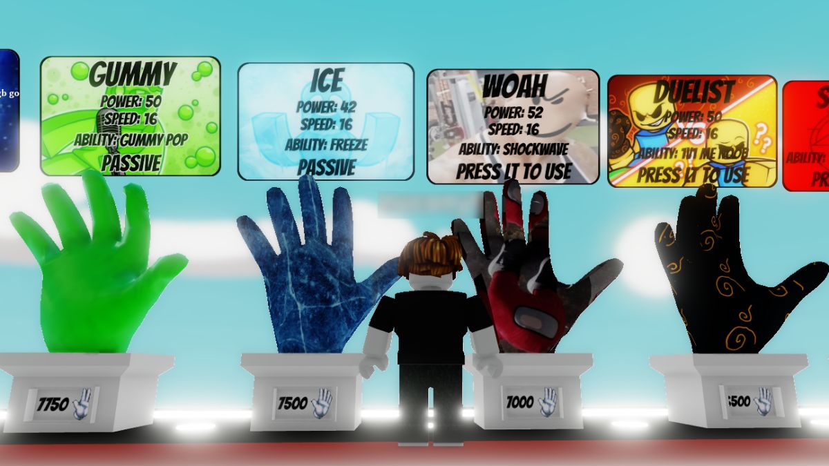 Ice Glove stats in Slap battles