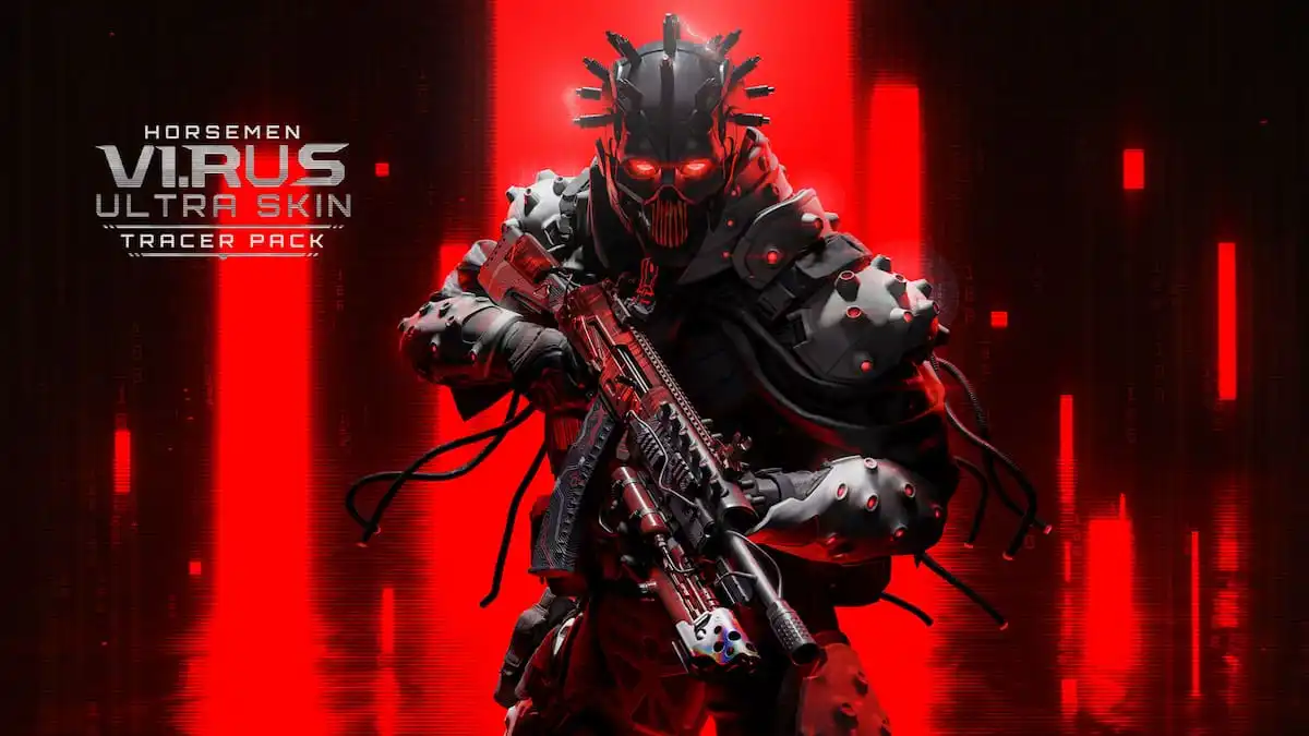 Menacing soldier in black and red armor in Modern Warfare 3