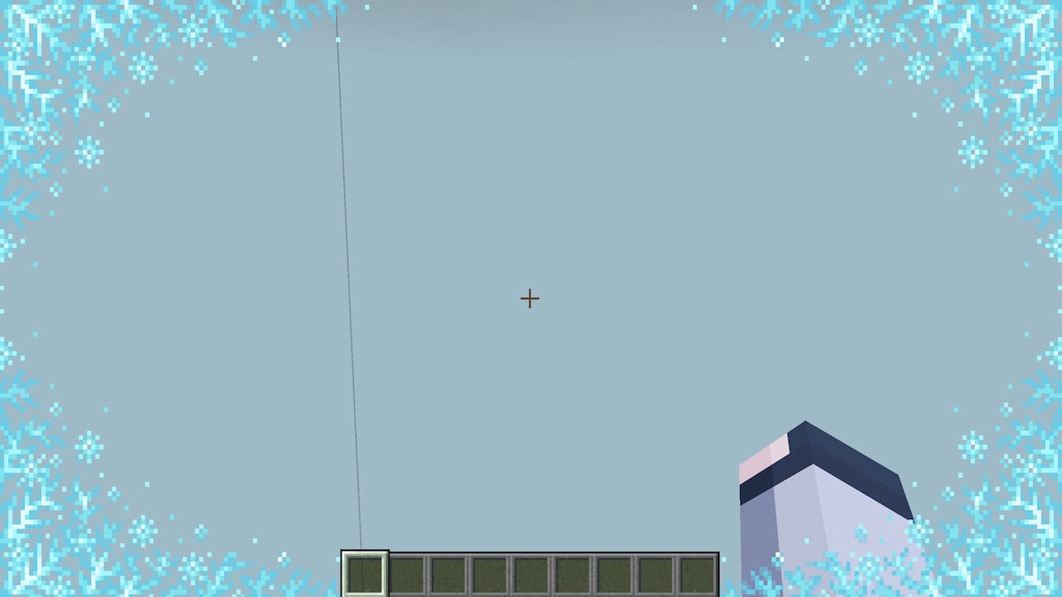 A Minecraft player stuck in Powdered Snow