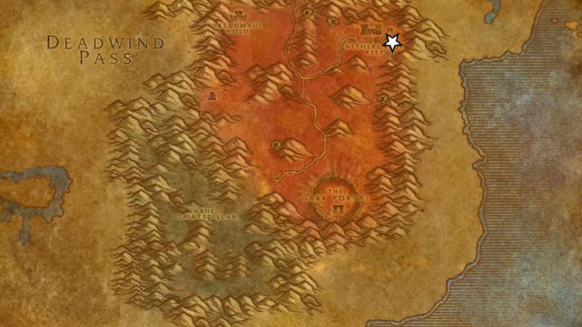 Recipe: Elixir of Demonslaying location map.