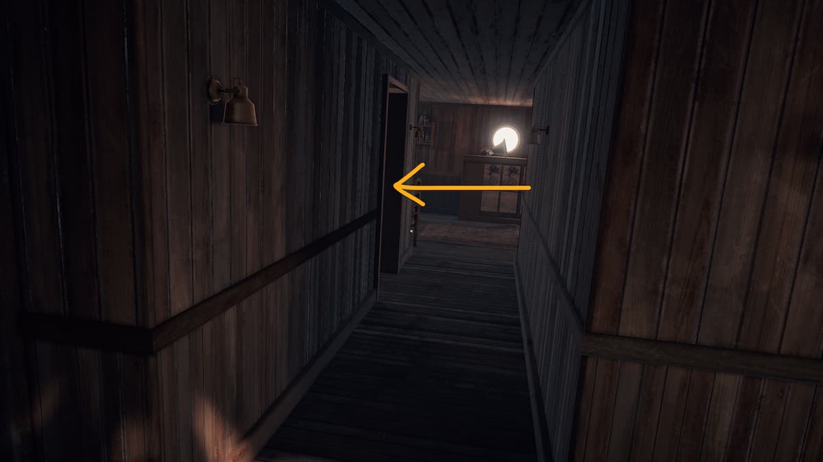 The hallway leading to the kitchen in the Open Roads chapter six walkthrough.