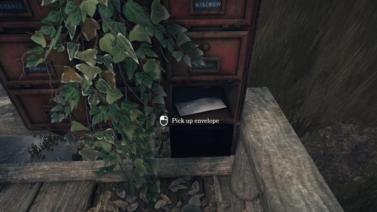 Unlocking Pierre's mailbox during chapter six of our Open Roads walkthrough.