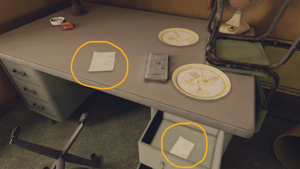 The two important desk notes in the walkthrough of Open Roads.