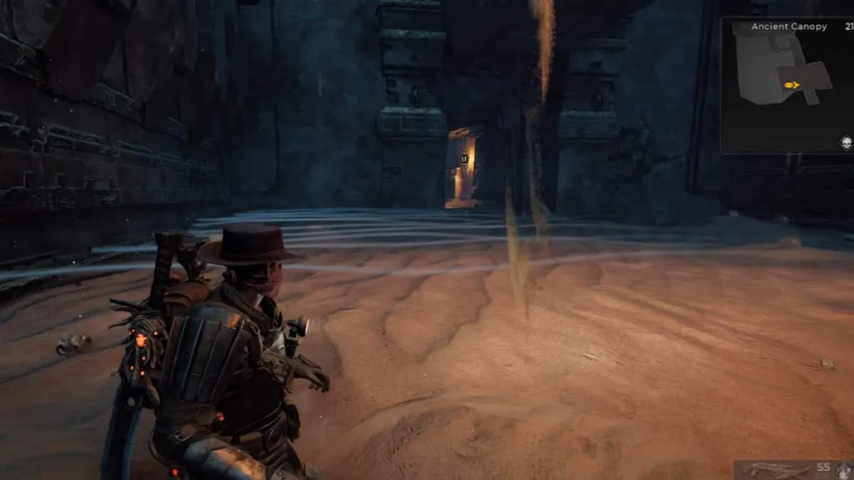 Where to stand in the Sand room in Remnant 2 Forgotten Kingdom
