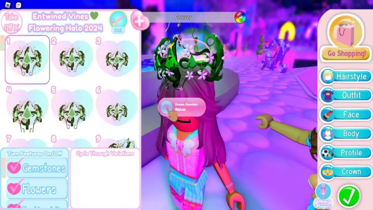 An image of Flowering halo 2024 in Roblox Royale High