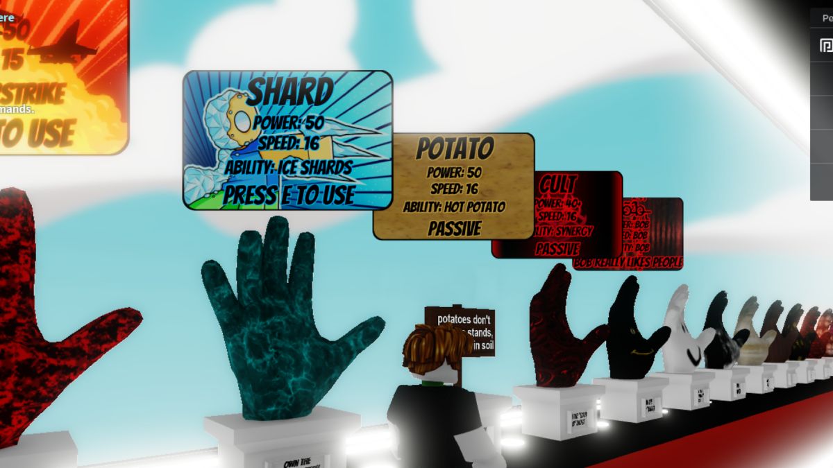 Shard Glove stats in Slap Battles