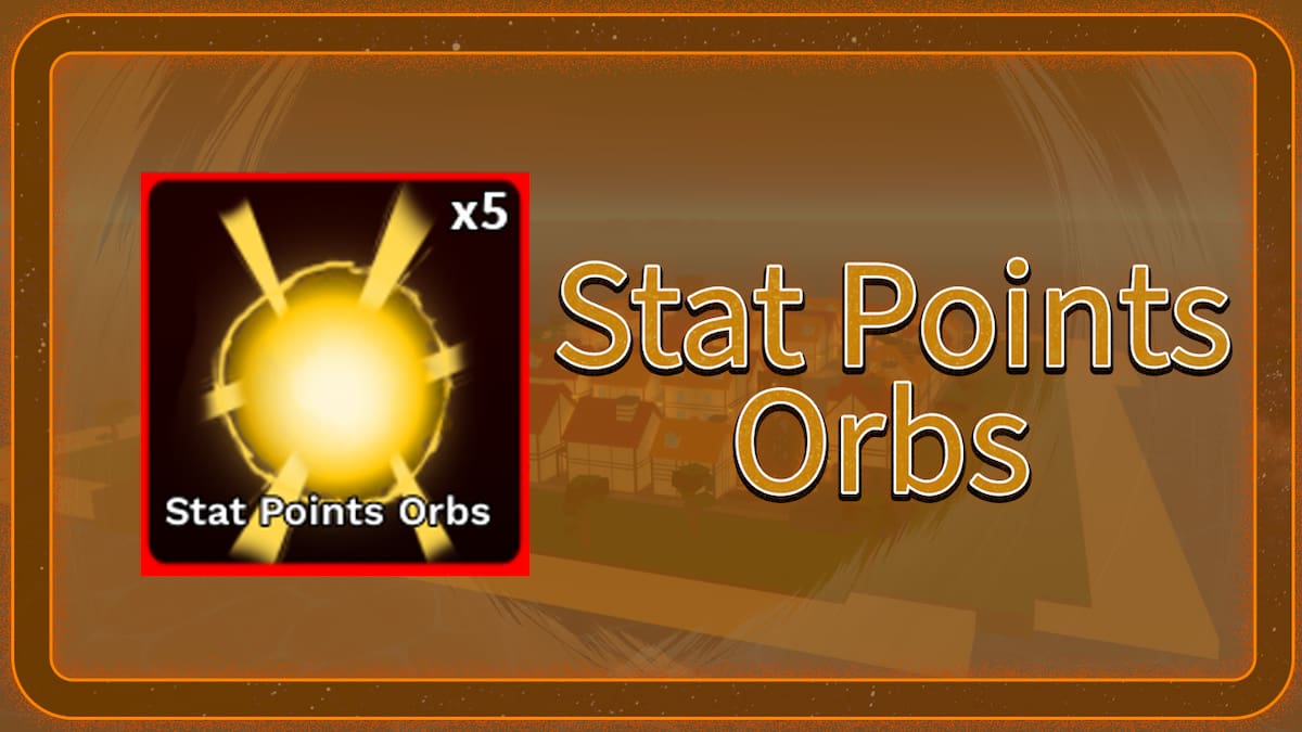 The Stat Points Orb in Roblox Demon Piece