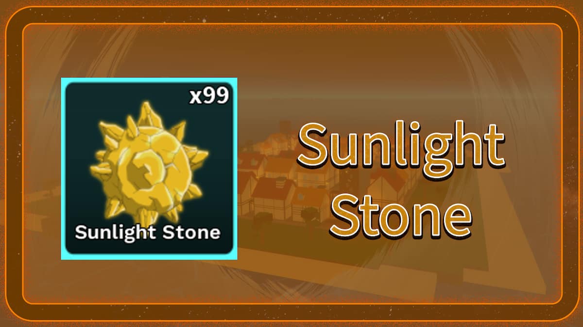 The Sunlight Stone in Roblox Demon Piece