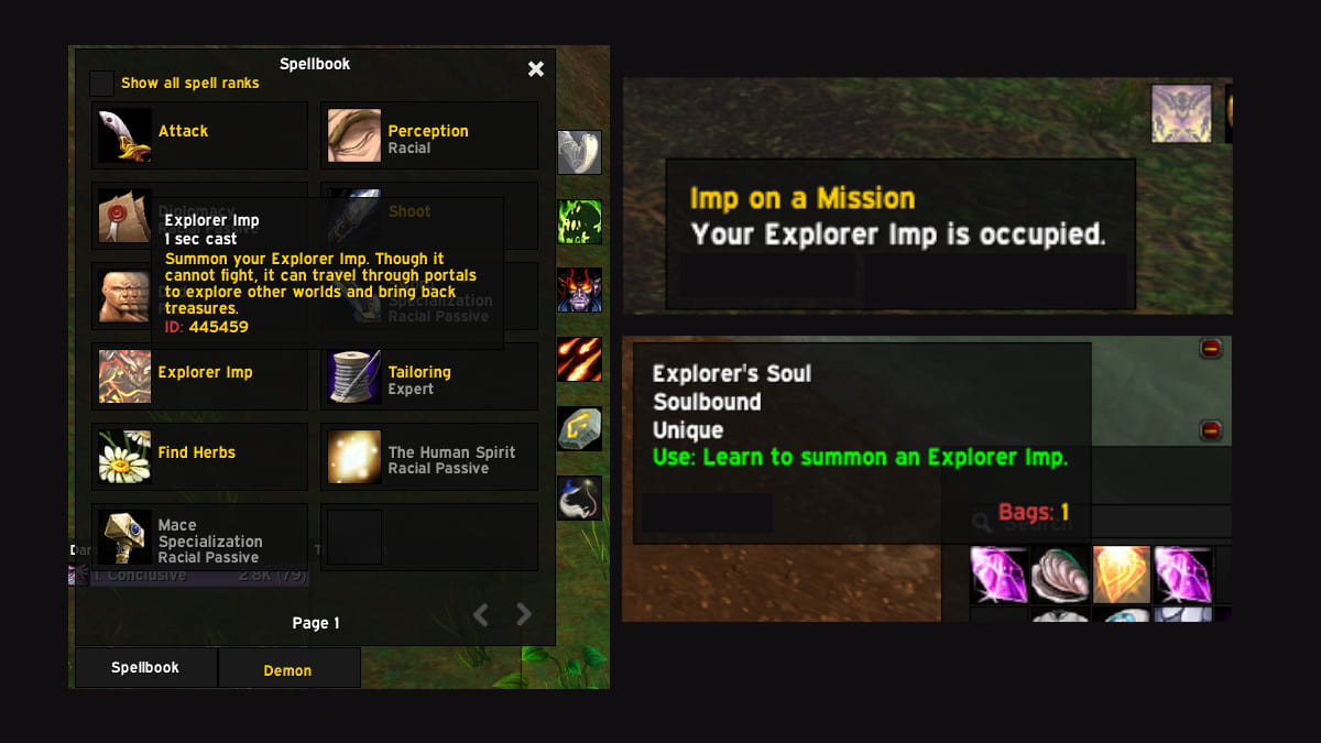 How to get and where to use Explorer Imp in WoW Season of Discovery ...