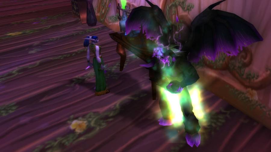 A warlock in metamorphosis form doing alchemy and transmuting.