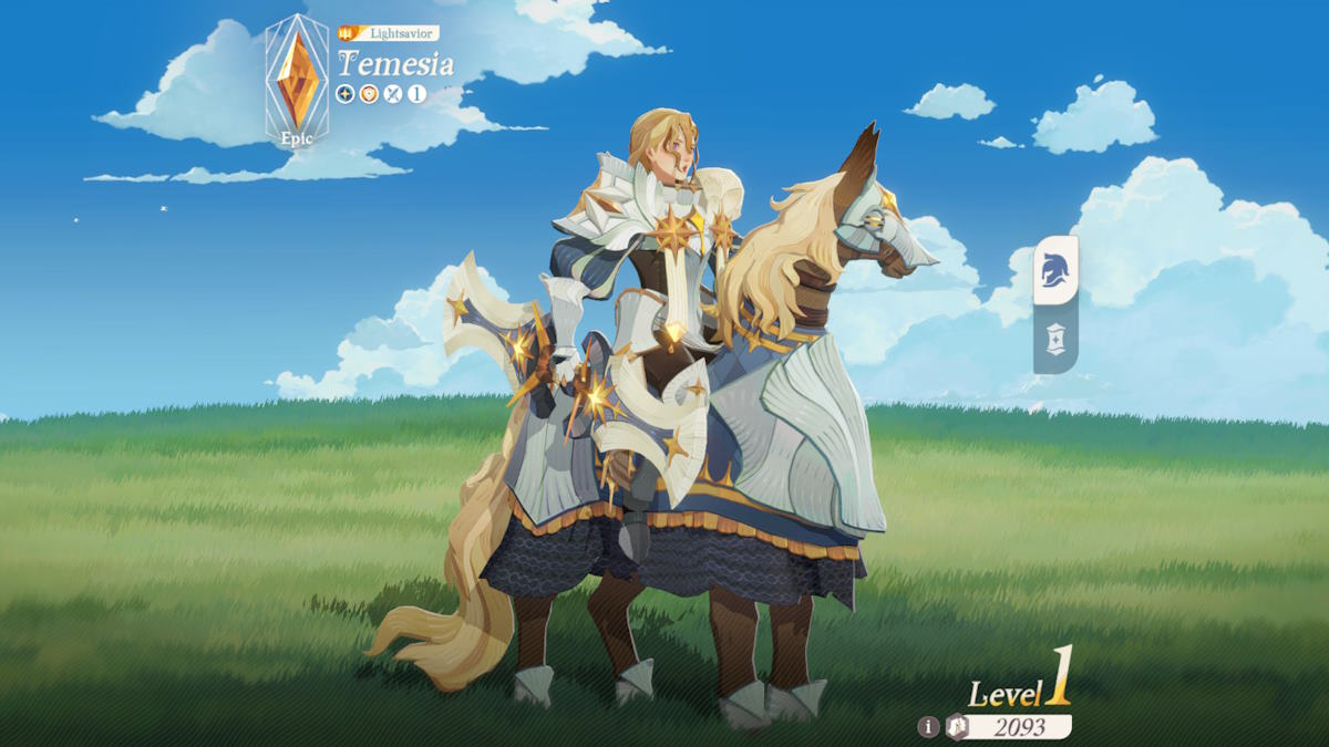 Temesia on horseback in AFK Journey