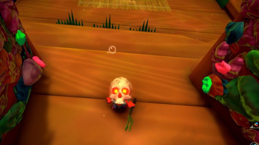 Kril wearing the Skull Shell in Another Crab's Treasure