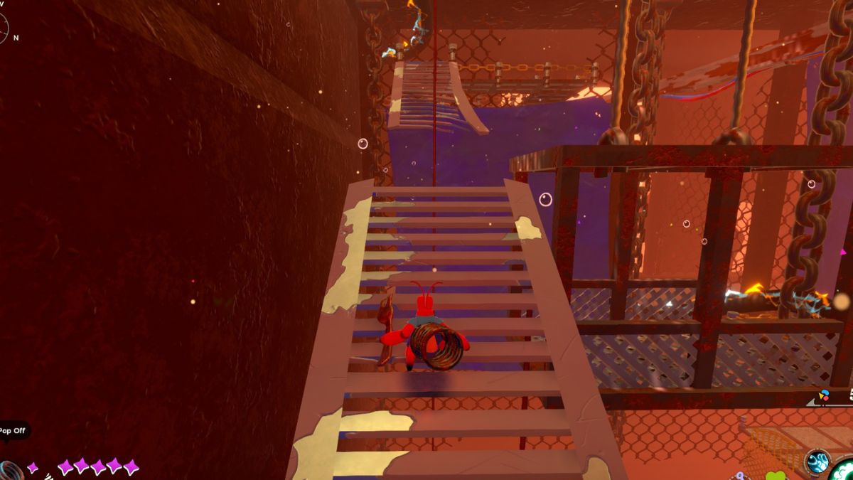 Elevator to climb to the roof in Skuttleport in Another Crab's Treasure