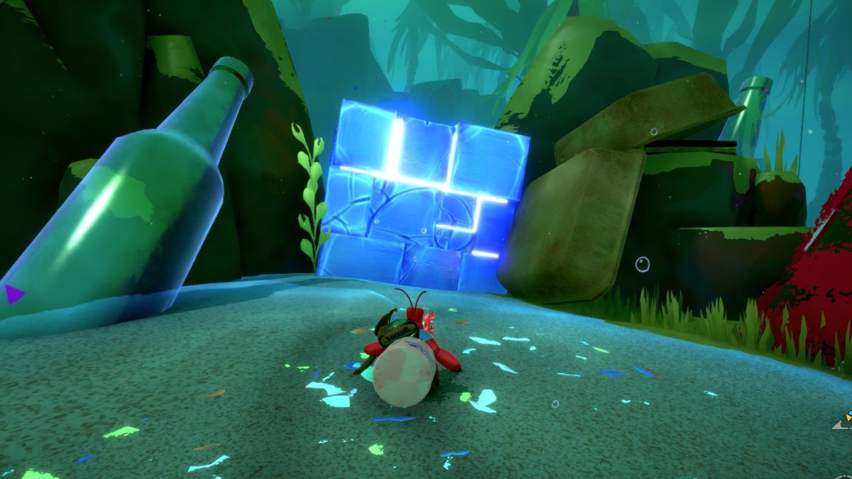 Purple glowing Umami blocks in Another Crab’s Treasure