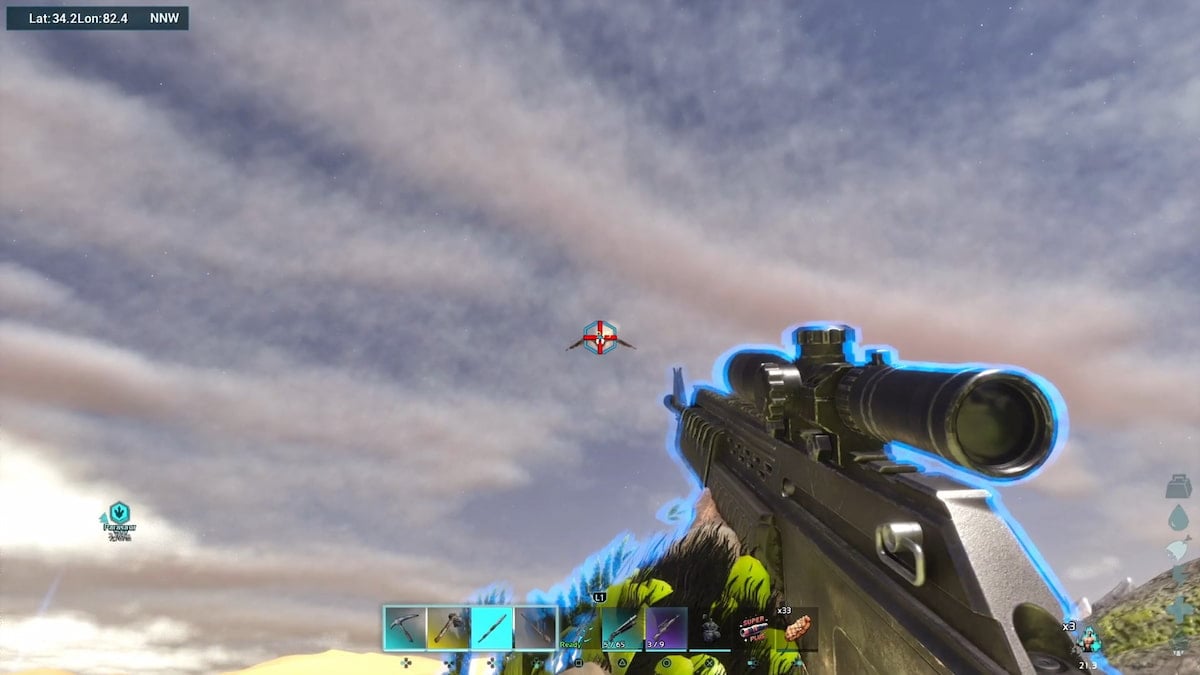 Aiming at flying creature in ARK Scorched Earth Ascended