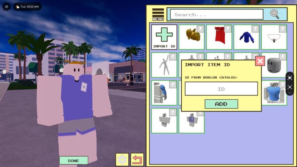 How to import cloth codes in Berry Avenue