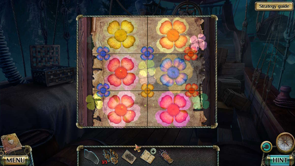 Flower color matching puzzle in Darkness and Flame 4 Enemy in Reflection bonus chapter