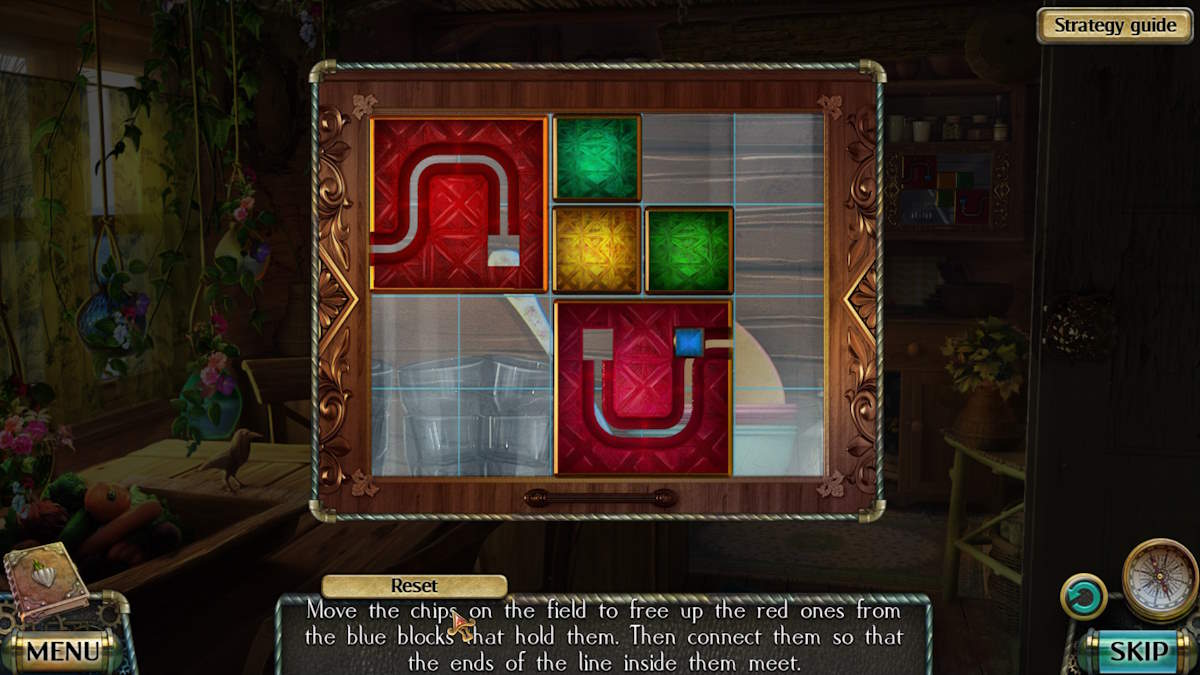 Kitchen tile puzzle in in Darkness and Flame 4 Enemy in Reflection walkthrough