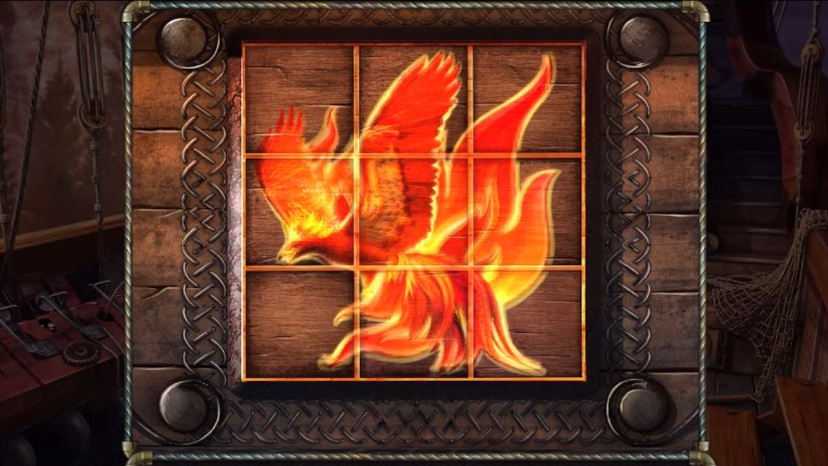 The firebird sliding puzzle solution in Darkness and Flame 4 Enemy in Reflection