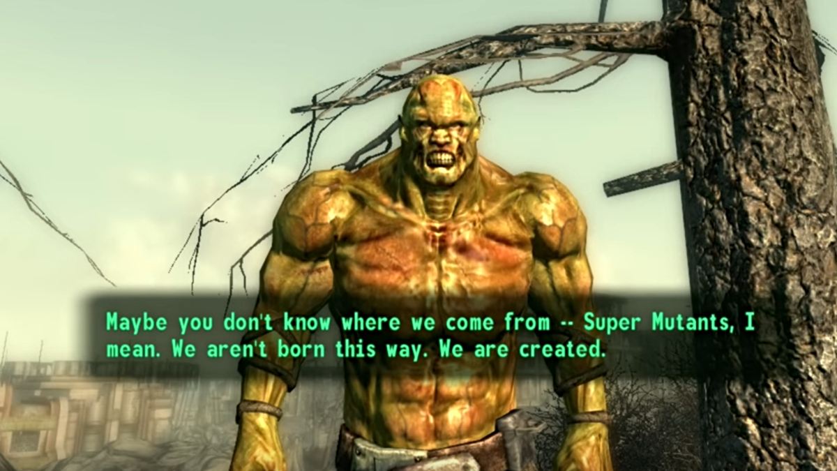 Fallout 3 dialogue with Uncle Leo NPC in Capital Wasteland