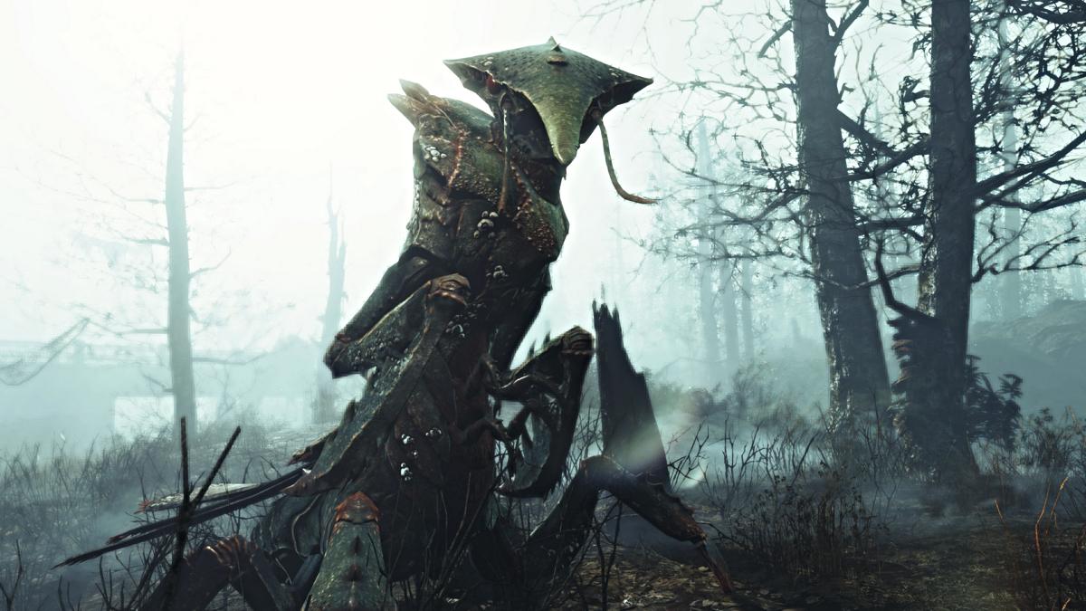Fallout 4 a Fog Crawler at Mount Desert Island in the DLC