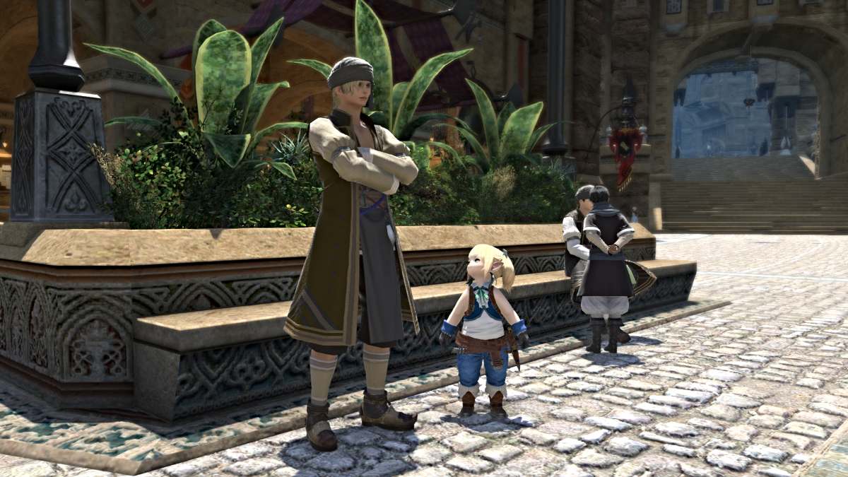 Final Fantasy XIV the Poor-Heeled Youth NPC that starts the Yokai Watch event