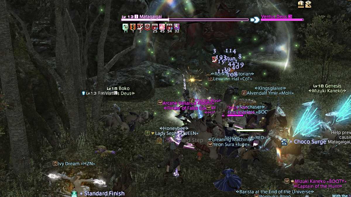 Final Fantasy XIV completing FATEs in qualifying open world areas for Yokai Medals