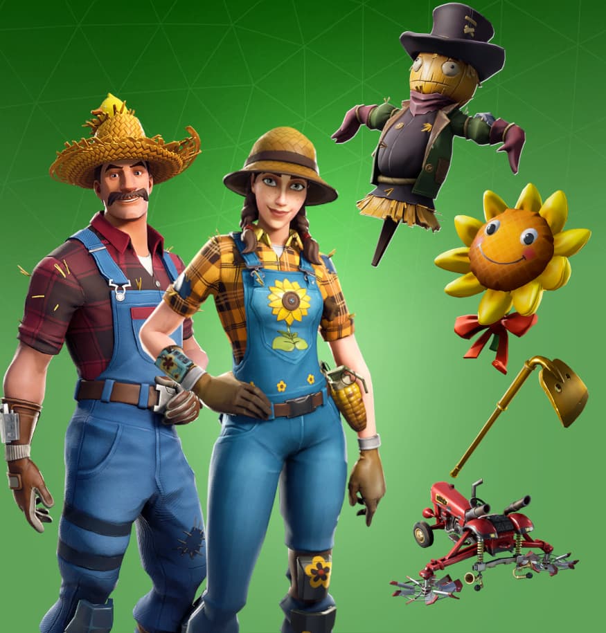 Fortnite Crop Duster farmer-themed bundle