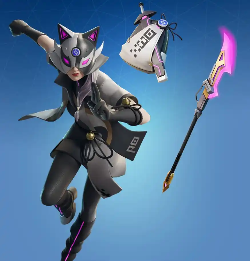 Fortnite Curious Pathwalker pack with Curious, Pathwalker's Pack, and Spear of Inquiry