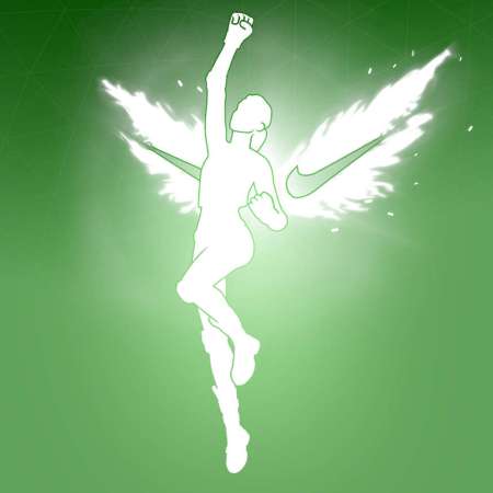 Fortnite Victory Leap emote showing player jumping in the air