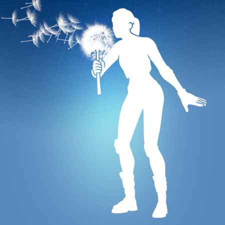 Wishin' emote player blowing dandelion