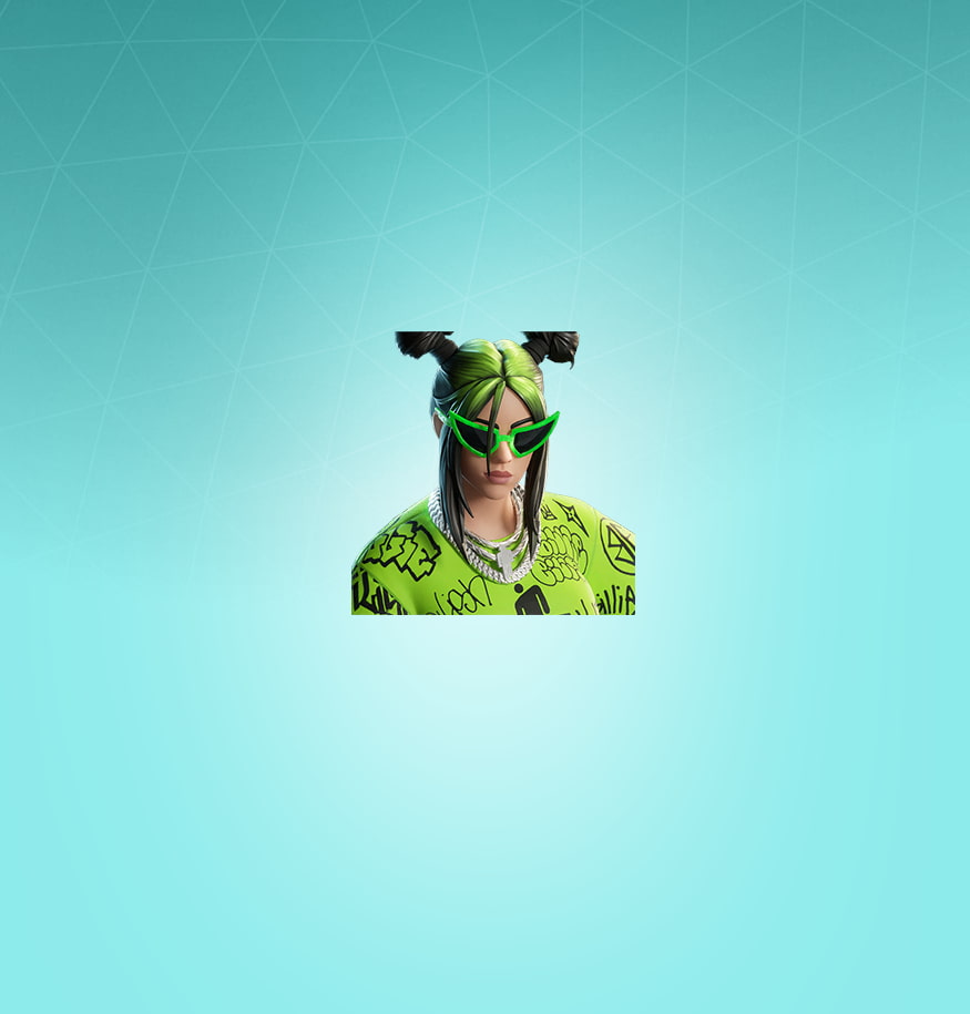 Fortnite skin of Billie Ellish in Green outfit