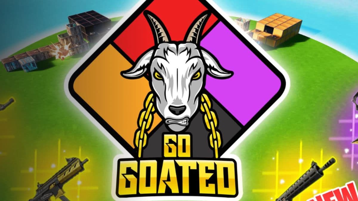 Go Goated logo for the Zone Wars map in Fortnite