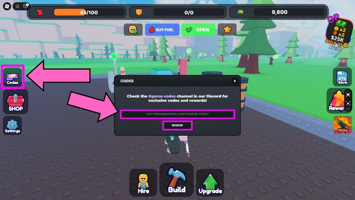 Gas Station Simulator Codes Page