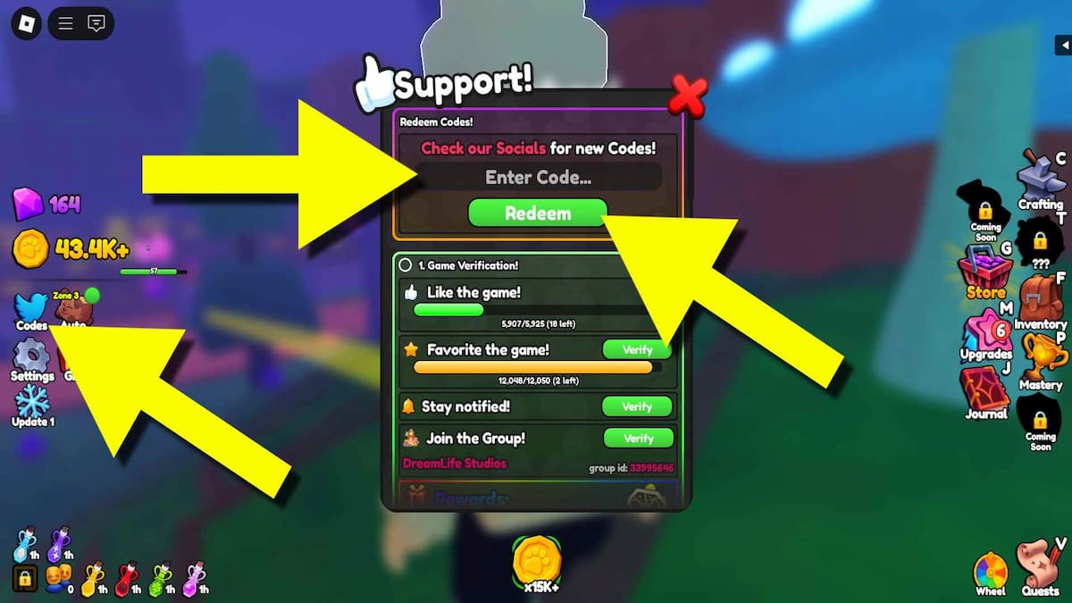 How to redeem Pet Quest codes