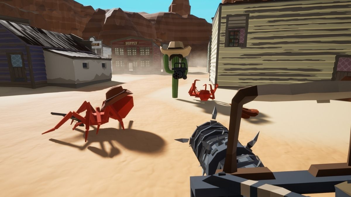 Cowboy spiders in Kill It With Fire 2