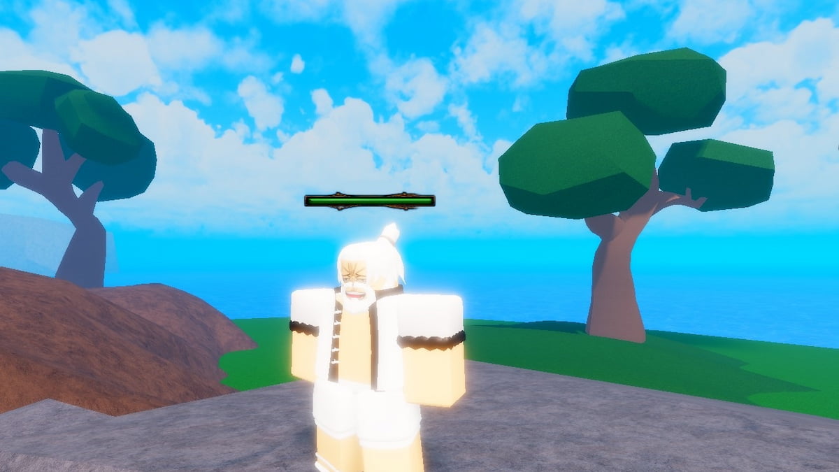 Legacy Piece character overlooking an island