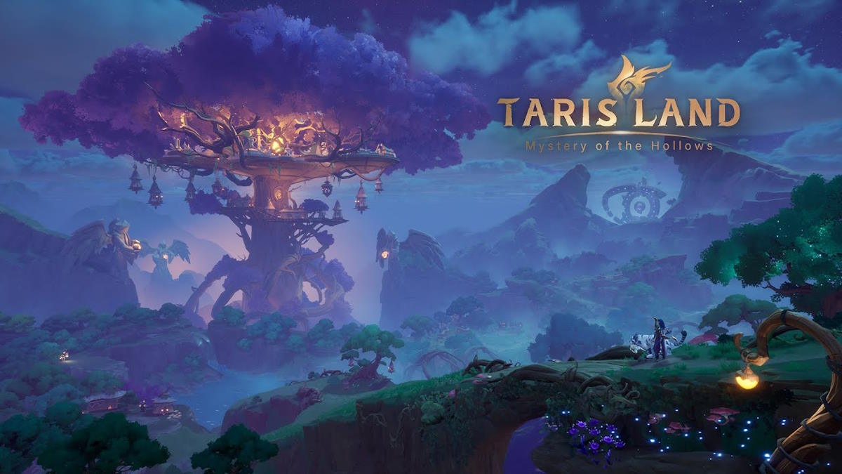 Official publicity image for Tarisland showing a landscape at night