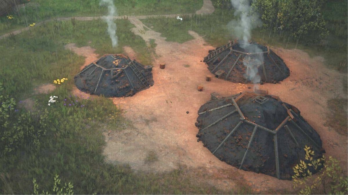 Manor Lords Charcoal Kiln building