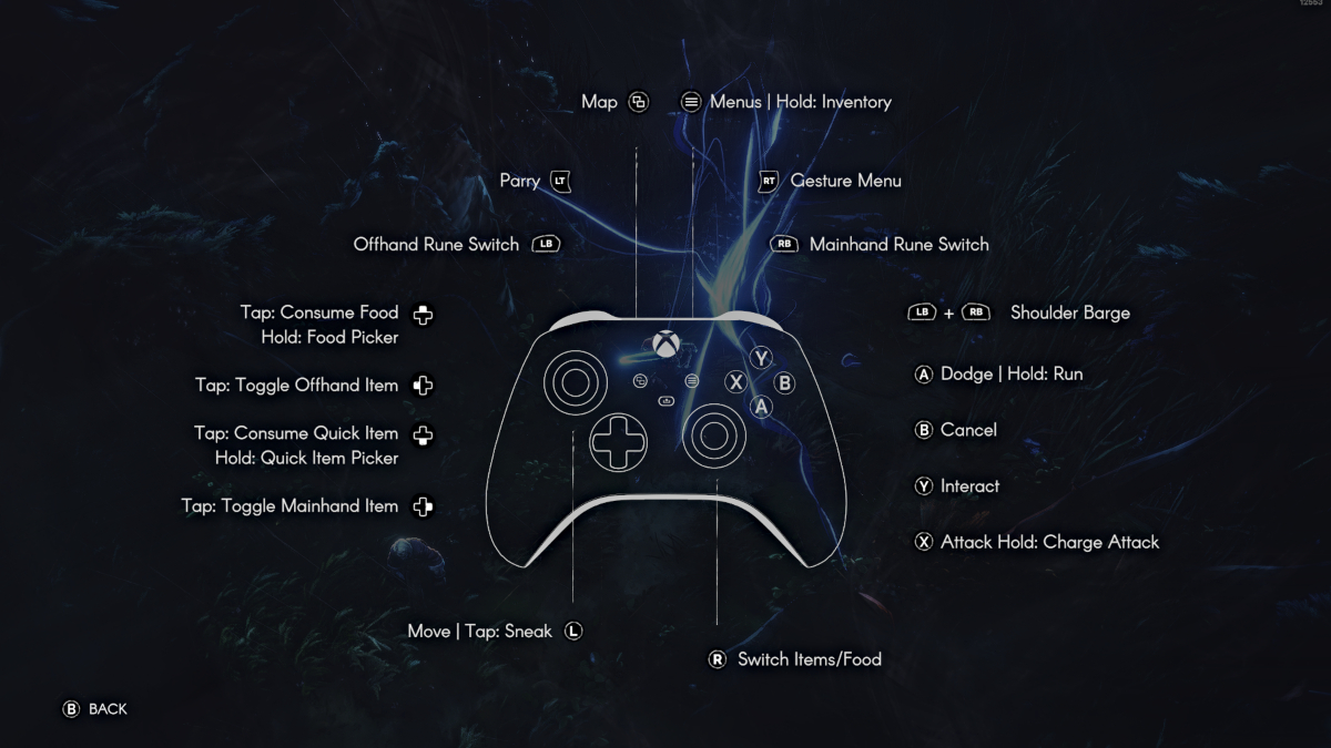 No Rest for the Wicked the Controller control menu