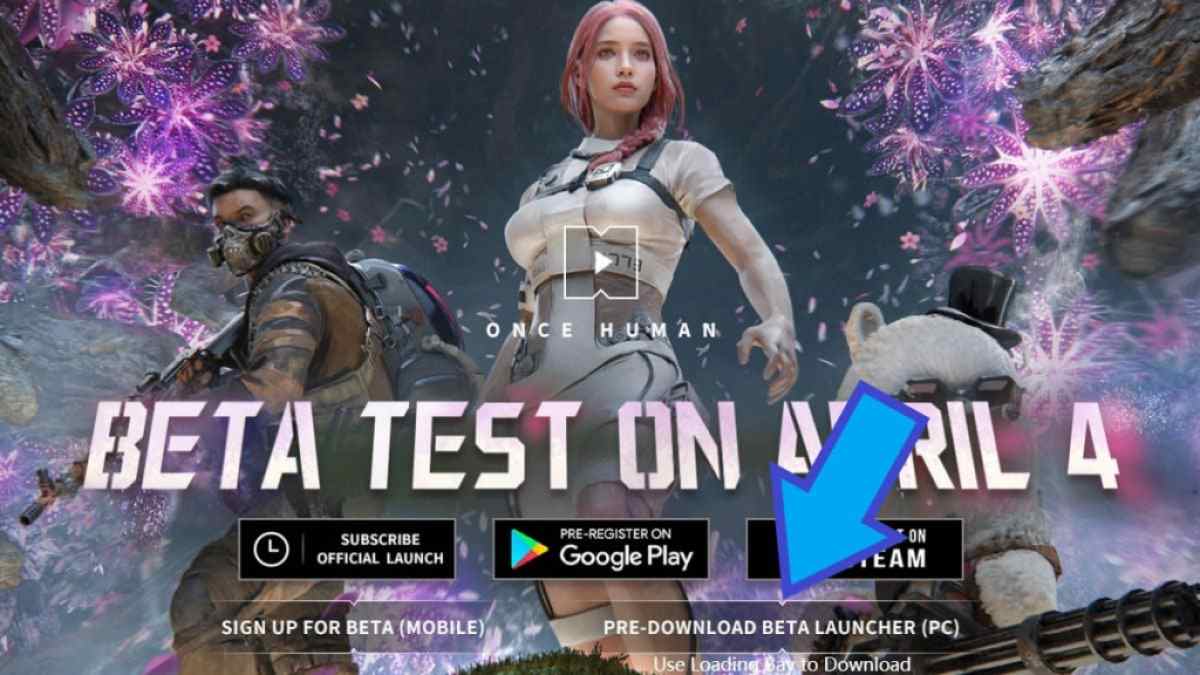 Once Human official website landing page